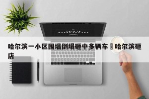 哈尔滨一小区围墙倒塌砸中多辆车›哈尔滨砸店