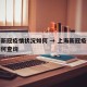 上海新冠疫情状况如何 → 上海新冠疫情状况如何查询